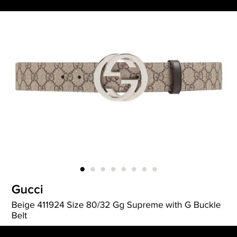 Gucci supreme belt